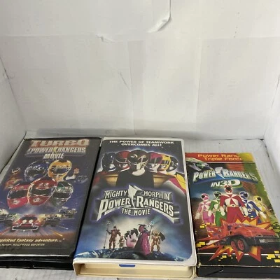 Lot of 3 VHS Power Rangers Mighty Morphine & Turbo & Saban’s Foto 1 de 4