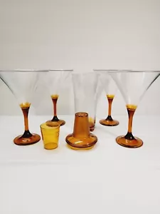 Tupperware transparent elegantes BERNSTEIN Stielglas Cocktailgläser & Shaker Set - Bild 1 von 8