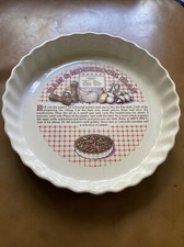 padiglione 7'' ceramica ricetta prosciutto e funghi piatto flan