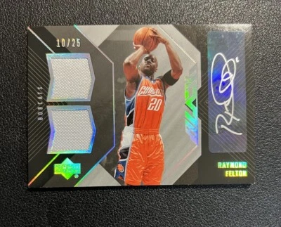 2006-07 Upper Deck UD negro materiales dobles/25 Raymond Felton #ADM-MW automático Foto 1 de 2