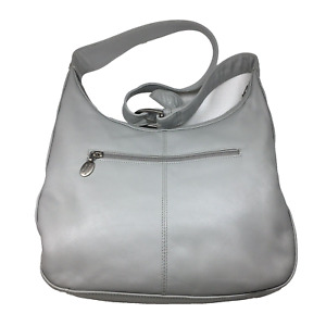 Stone Mountain Shoulder Bag Purse Gray and Silver Tone Hardware