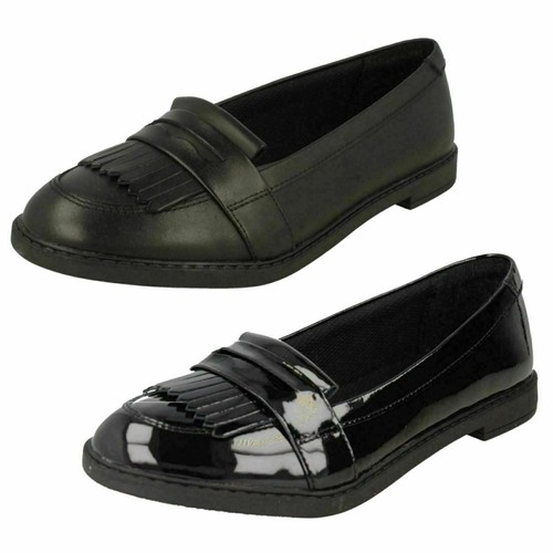 Scarpe scuola bambina Clarks slip on Scala Bright Y