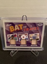 2022 Leaf Lumber - ALBERT PUJOLS - Have Bat Will Travel Triple Game Used Bat /12