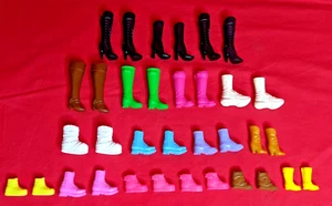 Lot 17 Of Vintage Barbie And Clone Shoes/Boots - Picture 1 of 4