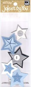 RARE Vintage Jolee's by You 3-D Hanukkah BLUE & SILVER STARS FREE SHIP 56133