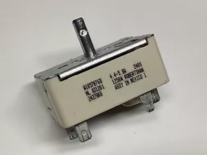 W10911303 WHIRLPOOL RANGE BURNER INFINITE CONTROL SWITCH NL 831201 W10578768 - Picture 1 of 3