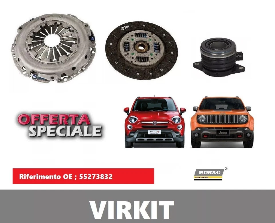 55273832 Kit Frizione per Fiat 500X Jeep Renegade 1.6 81 Kw 110 Hp Benzina - Imagen 1 de 4