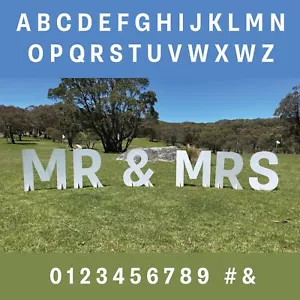 CUSTOM Wedding Engagement Birthday Event Sign Marquee light up Letters MR & MRS - Picture 1 of 11