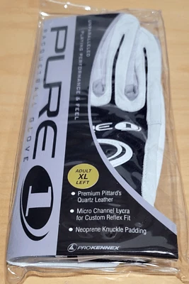 Pro Kennex, Pure 1 Racquetball Glove, Left Hand, XLarge, Black