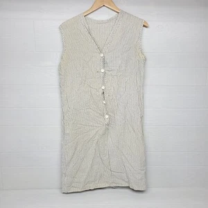 Vintage 50s 60s Striped Sleeveless Under Dress Womens Size S/M True Vintage - Picture 1 of 12