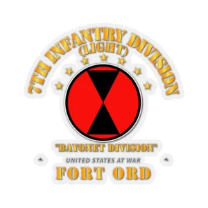 Kiss-Cut Aufkleber - Armee - 7. Infanteriedivision - Ft Ord - Bild 1 von 1