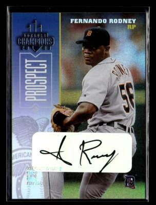 2003 Donruss Champions Fernando Rodney #98 Prospect Auto /500 Tigers ZK8085 - Image 1 of 2