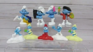 Menge 9 Die Schlümpfe 2011 McDonalds Happy Meal Spielzeug Peyo Kuchen Topper Figuren - Bild 1 von 23