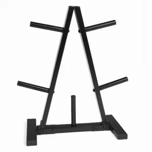 Home Gym Olympic Weight Plates Storage Rack A-Frame Barbell Plate Tree Stand - Picture 1 of 6