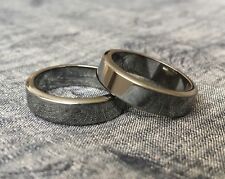 Hematite Ring.Buy 2+1free.Unusual silver-black.Men.Women 6mm All size 5678910112