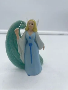 Disney Pinocchio blaue Fee Patin Porzellan Glitzer Figur - Bild 1 von 5