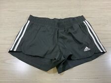 adidas Pacer 3-Stripes Woven Training Shorts, Women's Size M, Gray NEW MSRP $25