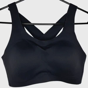 Lululemon Enlight Weave-Back Bra Women 34B Black Ultralu Molded Wireless Gym Run - Picture 1 of 16