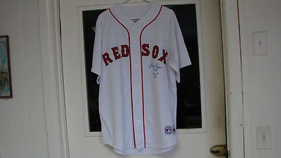 Camiseta firmada/autógrafo de Jim Rice de los Medias Rojas de Boston Foto 1 de 4