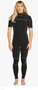 Volcom - Traje de neopreno de manga corta modulador de 2 mm para mujer - negro talla 6 nuevo con etiquetas al por menor $215 - Imagen 1 de 7