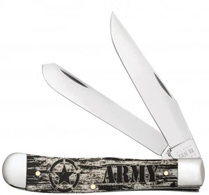 Case xx Messer U.S. Army Trapper Natural Bone Logo Etched 15032 Taschenmesser - Bild 1 von 1
