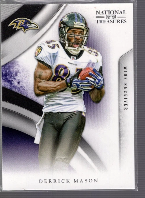 B7700- 2009 Playoff National Treasures #9 Derrick Mason /99 - NM-MT - Image 1 of 2