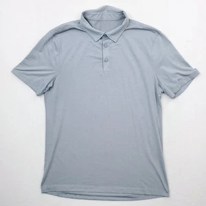 Lululemon Evolution Poloshirt Herren mittelblau Performance Athleisure Stretch - Bild 1 von 8