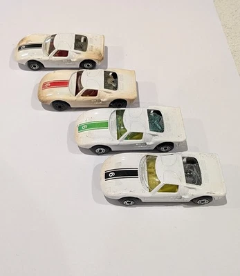 4 RARO Húngaro Matchbox Superrápido #41 Ford GT 1977 Hungría Variaciones 1970 Foto 1 de 4