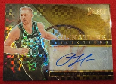 2023-24 Panini Select - Signature Selections #SS-SAM Sam Hauser Prizm Gold 03/10 - Image 1 of 2