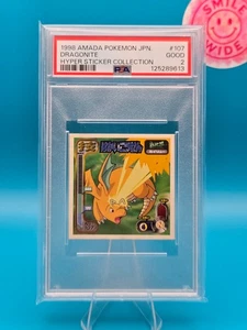 PSA 2 - 1998 AMADA POKEMON JAPANESE HYPER STICKER COLLECTION 107 DRAGONITE - Picture 1 of 2