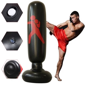 160cm Aufblasbare Boxsack Schwerer Boxsack Freistehende Boxsack für Training MMA - Bild 1 von 12