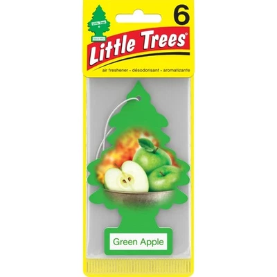 Little Trees 60316 Green Apple Hanging Air Freshener for Car & Home 6 Pack! - Image 1 of 3