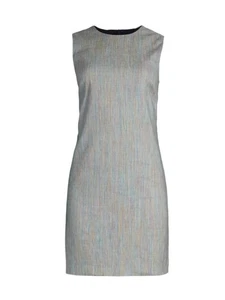 Theory Kleid ärmellos Leinenmischung leichtes Etuikleid gefüttert Gr. 4 - Bild 1 von 2