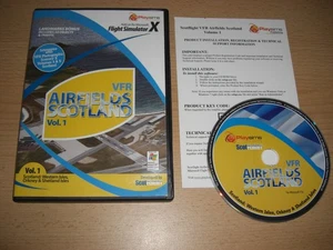 VFR AIRFIELDS Scotland Volume Vol. 1 Pc Add-On Flight Simulator Sim X FSX - Picture 1 of 1