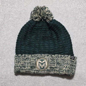 Colorado State Rams Beenie Hat Pom Green College NEW NCAA Zephyr **SEE PHOTOS** - Picture 1 of 13