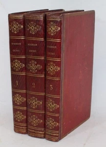 DEFOE, La Vie et les aventures de Robinson Crusoé, 3 vol., 1800 - Picture 1 of 10