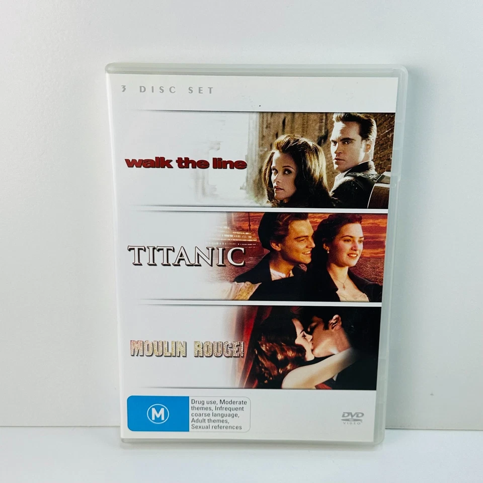 Walk the Line / Titanic / Moulin Rouge (DVD, 2005)+ Fast Free Post - image 1 of 1