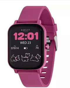 RADLEY S 46 Pink Silicone Strap,Pink Case, Calling, Fitness and Health Tracking  - Picture 1 of 6