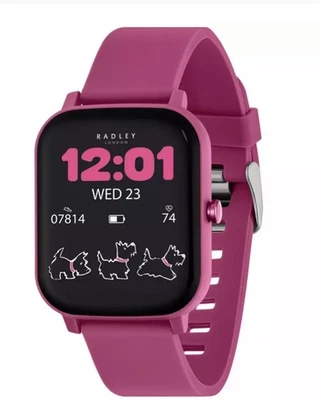 RADLEY S 46 Pink Silicone Strap,Pink Case, Calling, Fitness and Health Tracking  - Image 1 of 4