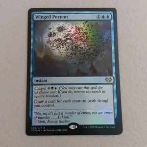 Winged Portent - Innistrad: Crimson Vow Foil Magic The Gathering casi nuevo  - Imagen 1 de 3