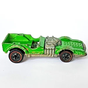 Coche fundido a presión verde trabajo raro Mattel Hot Wheels Redline 1970 vintage 1787 - Imagen 1 de 8