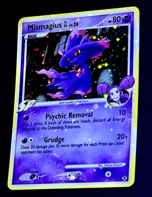 2009 Pokemon MISMAGIUS Rising Rivals HOLO BLEED Misprint ERROR Card 10/111 SWIRL - Image 1 of 4