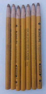 Lápices de reparación de madera Minwax Blend-Fil #1 rellenos imperfecciones de madera lote de 7 EE. UU. Foto 1 de 4