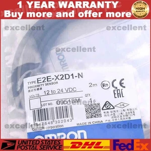 1PC New Omron E2E-X2D1-N Proximity Switch Sensor E2E-X2D1N In Box US Free TAX - Picture 1 of 5
