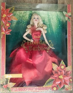 Bambola Barbie Holday 2022 collezione serie Mattel nuova con scatola abito argento - Foto 1 di 4