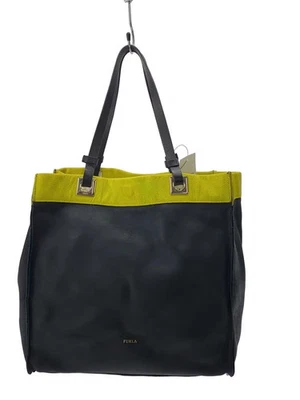 FURLA Handbag Leather BLK Solid Color - Image 1 of 4