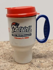 New England Patriots 2001 World Champions Dunkin Donuts Travel Mug 20 oz - Picture 1 of 9