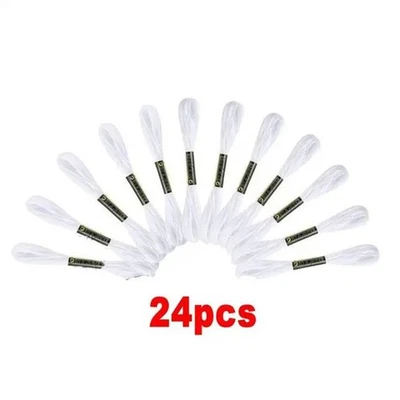 Multi Functional DIY Cross Stitch Thread Black and White 8 Meters Long - Image 1 of 4