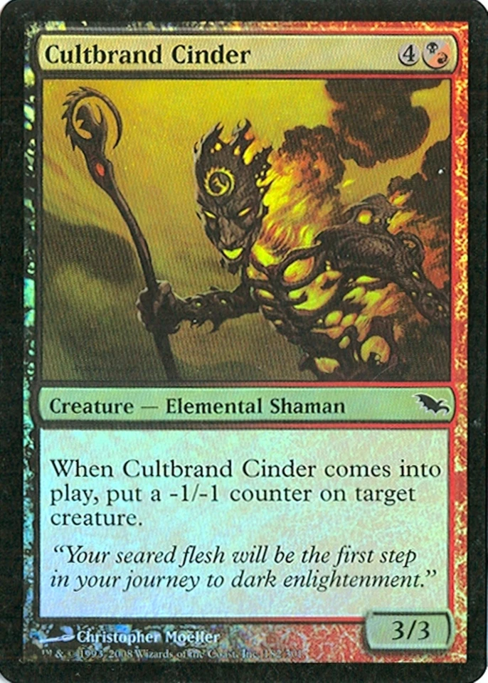 MTG - Shadowmoor - Cultbrand Cinder - 2X - Foil - NM - Image 1 of 1