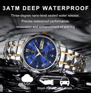 Reloj de pulsera Poedagar Top marca de lujo para hombre impermeable fecha luminosa semana reloj para hombre - Imagen 1 de 7